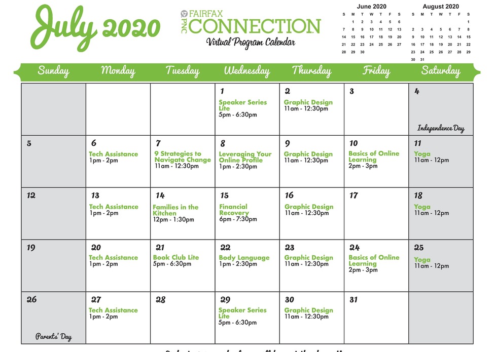 July Events at PNC Fairfax Connection