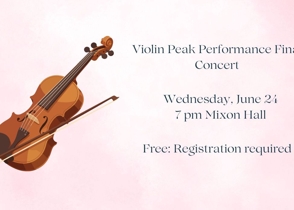 Violin Peak Performance Final Concert