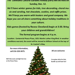 Holiday Party in the Cleveland Cultural Gardens